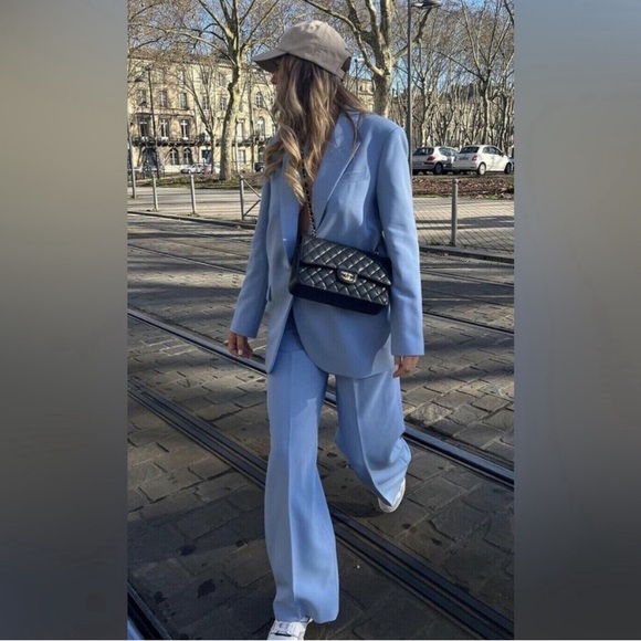 ZARA ZW COLLECTION STRAIGHT LEG PANTS - Picture 9 of 16